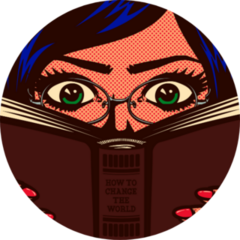 Pop Art Comic Book Style Bookworm Sticker