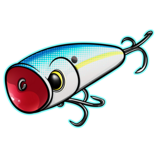 Pop Art Fishing Lure Sticker