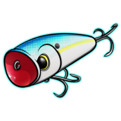 Pop Art Fishing Lure Sticker