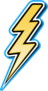 Pop Art Lightning Bolt Sticker