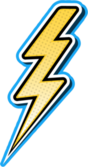 Pop Art Lightning Bolt Sticker