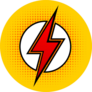 Pop Art Lightning Sticker
