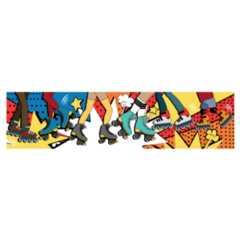 Pop Art Roller Skates Sticker