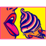 Pop Art Sexy Ice Cream Sticker