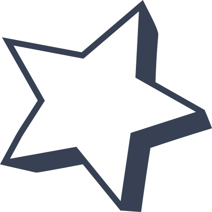 Pop Out Star Sticker