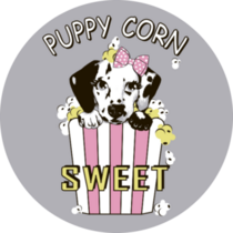 Popcorn Dalmatian Sticker