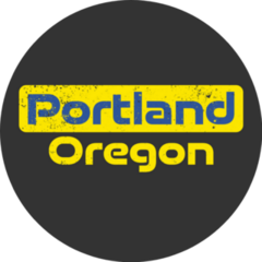 Portland, Oregon Lettering Illustration Sticker