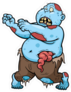 Portly Cartoon Zombie Sticker