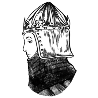 Portrait Medieval Knight Sticker
