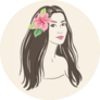Portrait Of A Hawaiian Hula Girl Sticker