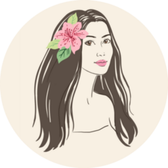 Portrait Of A Hawaiian Hula Girl Sticker