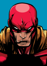 Portrait Of A Powerful Superhero Sticker