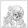 Portrait Of Beautiful Girl In Halloween Day Of The Dead Sticker