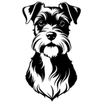 Portrait Schnauzer Sticker