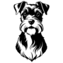 Portrait Schnauzer Sticker