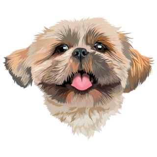 Portrait Shih Tzu Sticker