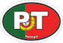 Portugal Pt Flag Oval Sticker