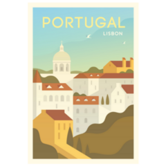 Portugal Travel Poster Sticker