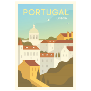 Portugal Travel Poster Sticker