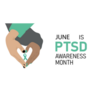 Post Traumatic Stress Disorder Awareness Hands Making Heart Sticker