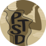 Post-traumatic Stress Disorder Lettering Illustration Sticker