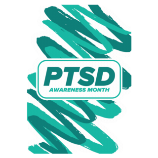 Post Traumatic Stress Disorder Month of June Sticker