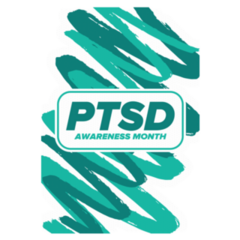 Post Traumatic Stress Disorder Month of June Sticker