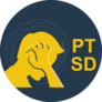Post-traumatic Stress Disorder Yellow Lettering Sticker