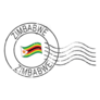 Postal Stamp Zimbabwe Sticker