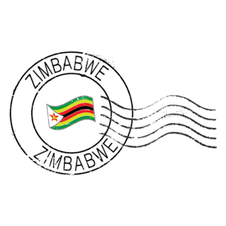 Postal Stamp Zimbabwe Sticker