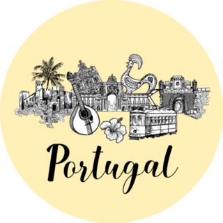 Poster Card Sketch Portugal Sticker