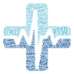 Posttraumatic Stress Disorder Cross Sticker