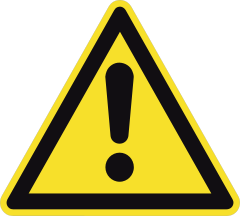 Potential Danger Sign Sticker