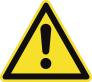 Potential Danger Sign Sticker