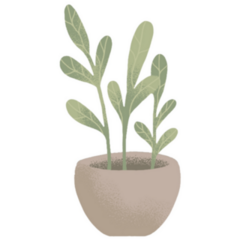 Potted House Plant Sticker