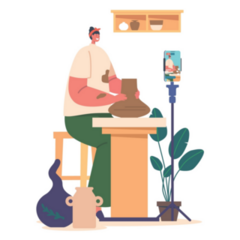 Potter Female Sticker