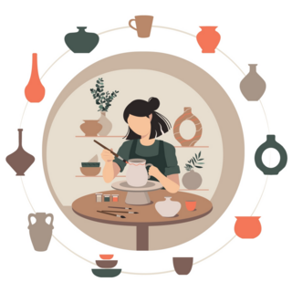 Potter Girl Icons Sticker