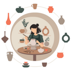 Potter Girl Icons Sticker