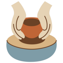 Potters Wheel Hands Sticker