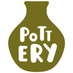 Pottery Lettering Sticker