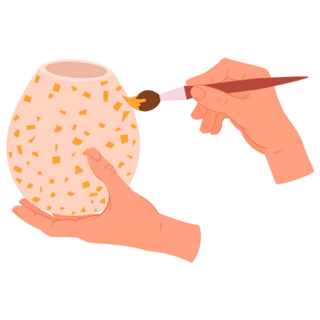 Pottery Painting Sticker