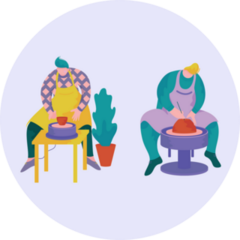 Pottery Pals Sticker