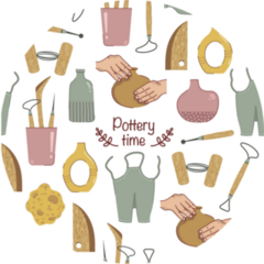 Pottery Pattern Sticker