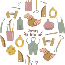 Pottery Pattern Sticker