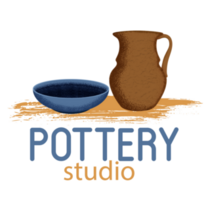Pottery Studio Logo Sticker