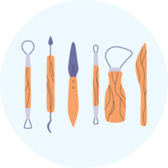 Pottery Tools Sticker