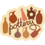 Pottery Vase Logo Sticker