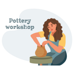 Pottery Workshop Font Sticker