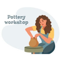 Pottery Workshop Font Sticker
