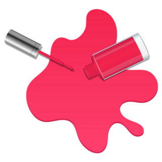 Poured Nail Polish Sticker